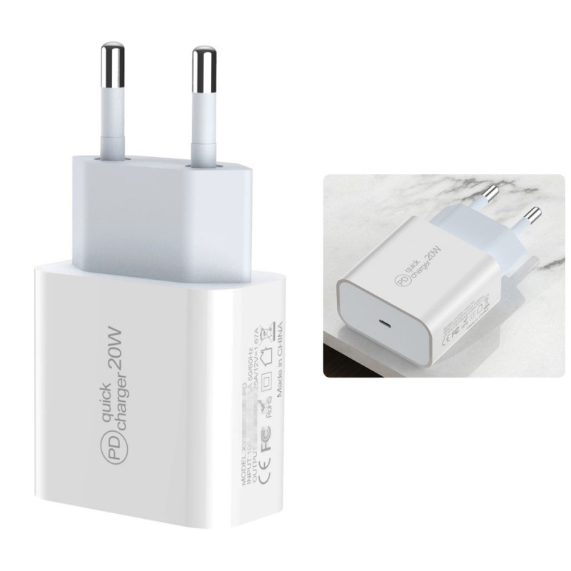 USB TYPE-C väggladdare Adapter EU-plugg