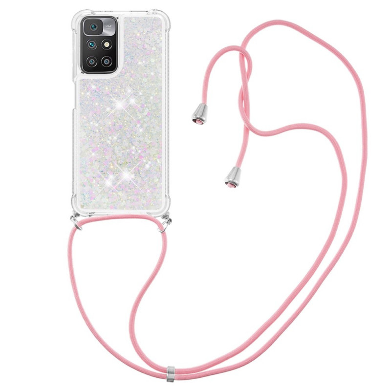 Xiaomi Redmi 10 Glitter & Cord Case