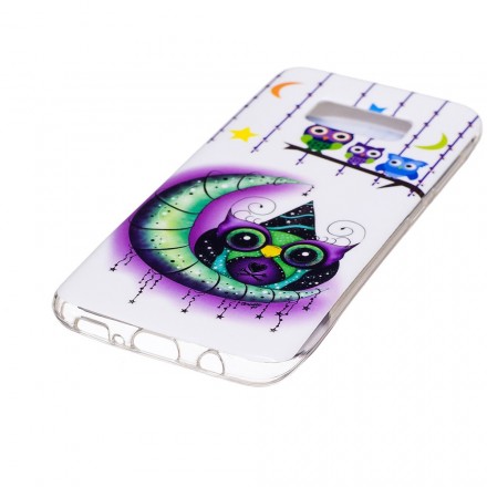Samsung Galaxy S8 Owl Cover i fluorescerande färg