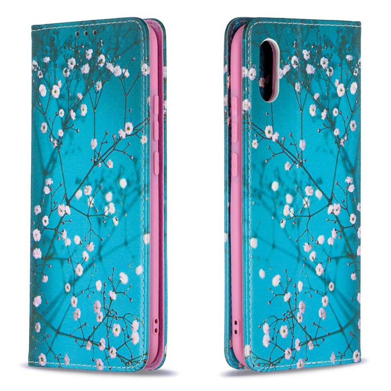 Flip Cover Xiaomi Redmi 9A Blommiga grenar