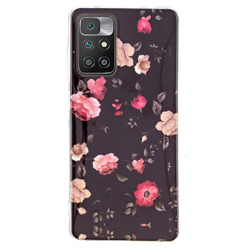 Xiaomi Redmi 10 fodral Fluorescent Flowers