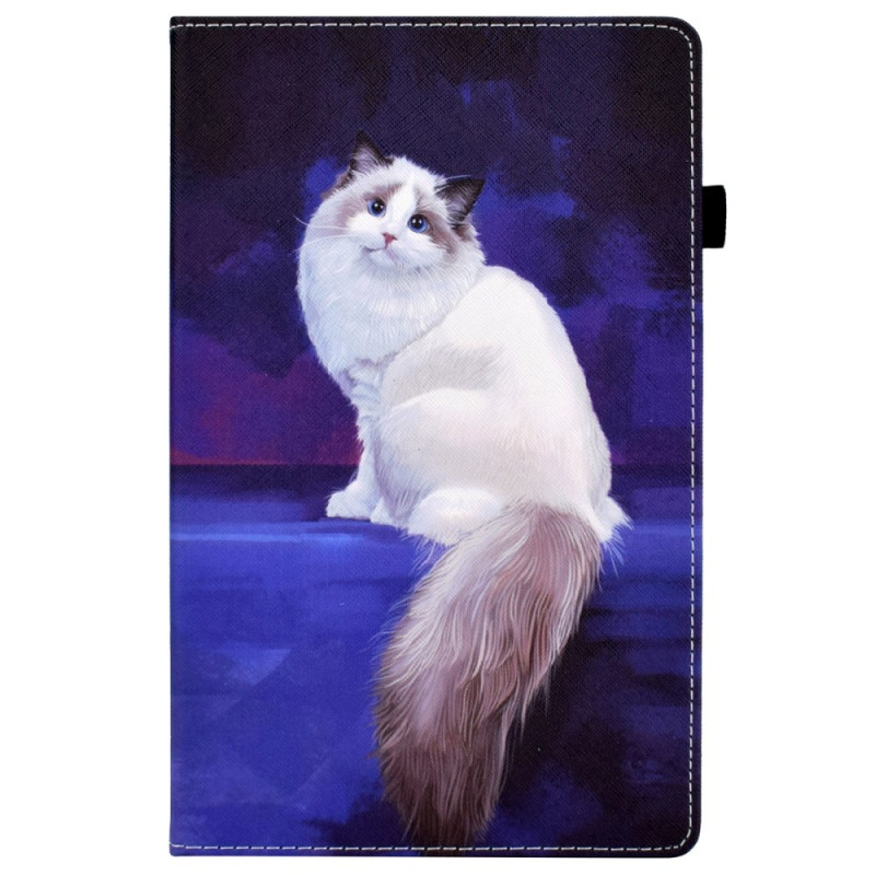 Fodral för Samsung Galaxy Tab A8 (2021) Cat White