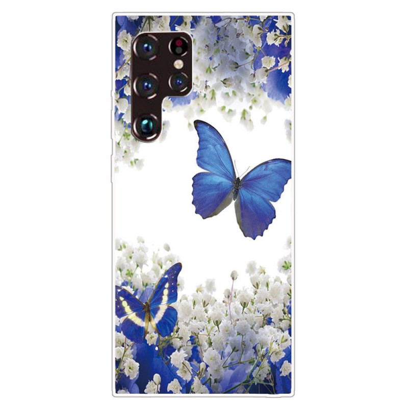 Samsung Galaxy S22 Ultra 5G fodral Butterfly Design