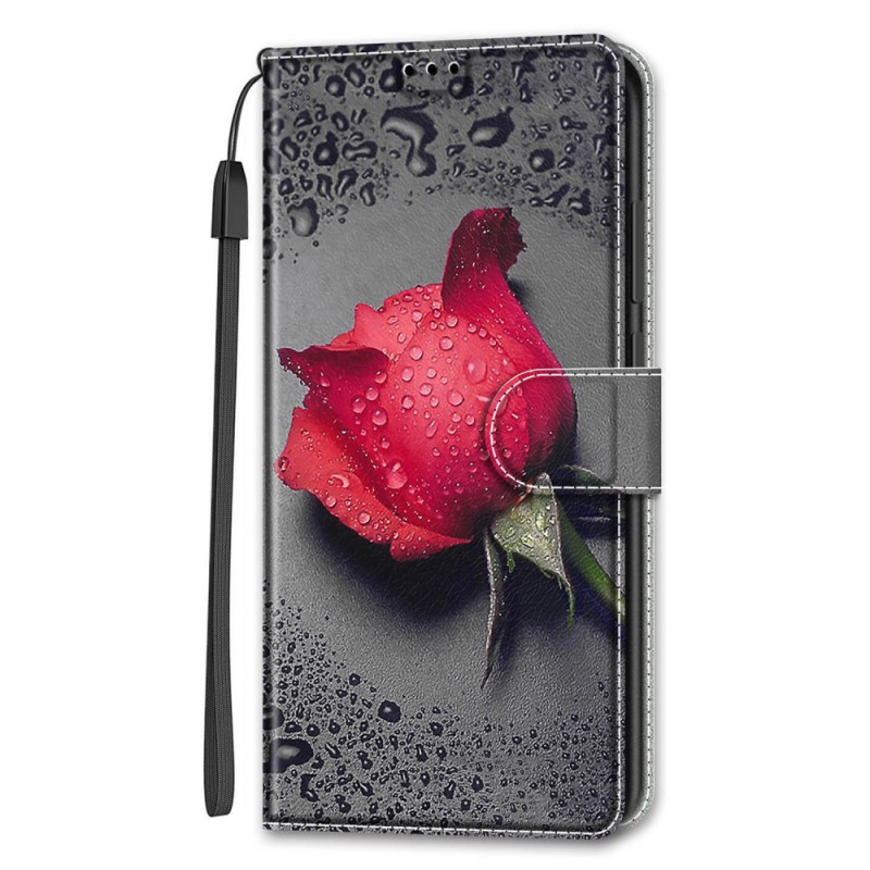 Samsung Galaxy S22 Ultra 5G rosa fodral med rem