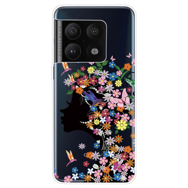 OnePlus 10 Pro 5G söt blommigt huvudfodral