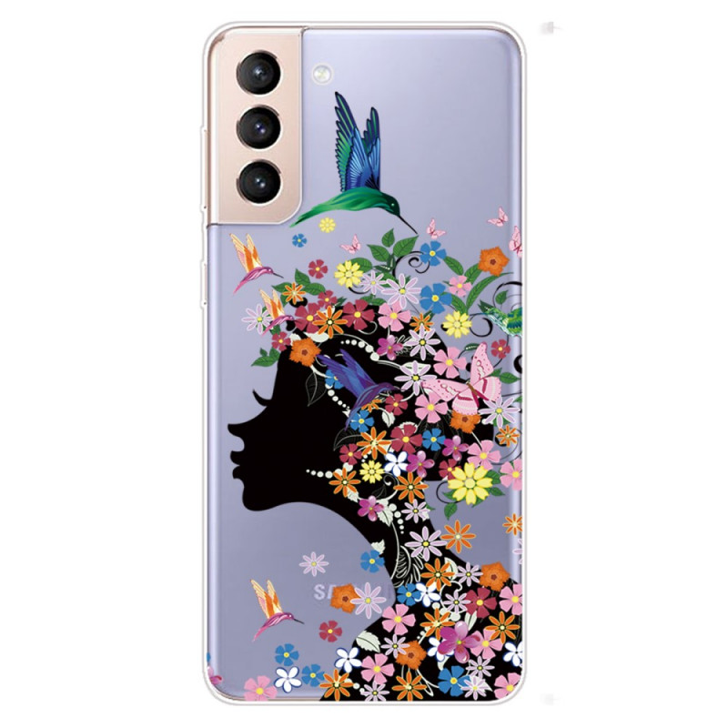 Samsung Galaxy S22 Plus 5G söt blommigt huvudfodral