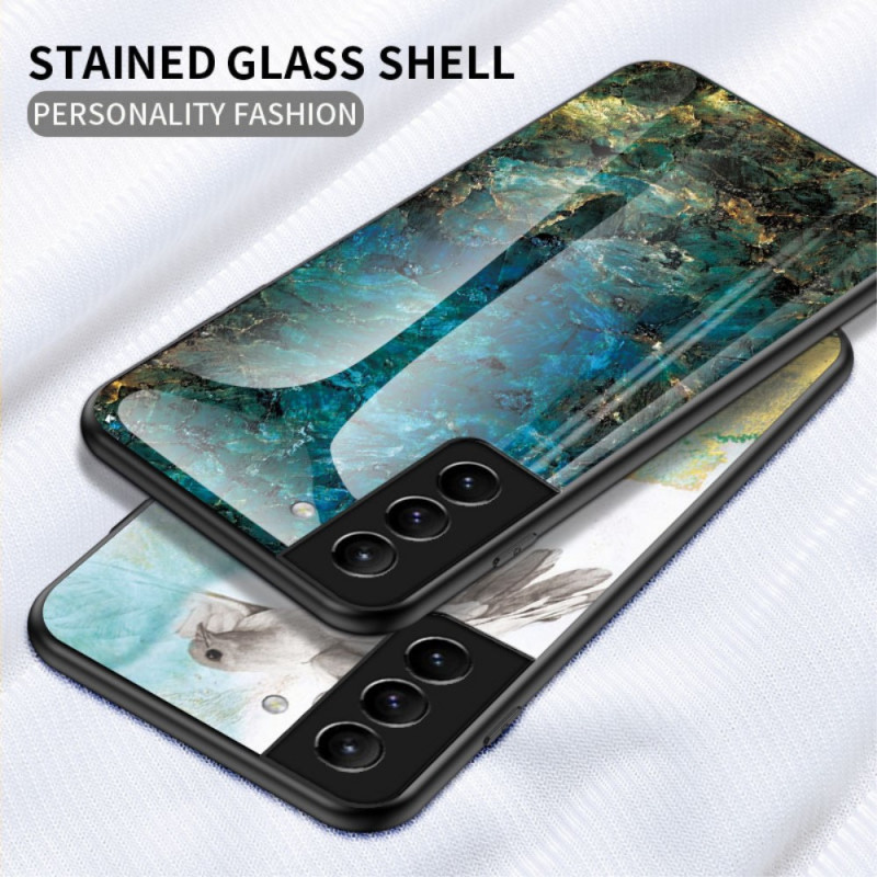 Samsung Galaxy S22 Plus 5G Hårdgjort glasfodral Marble Colors