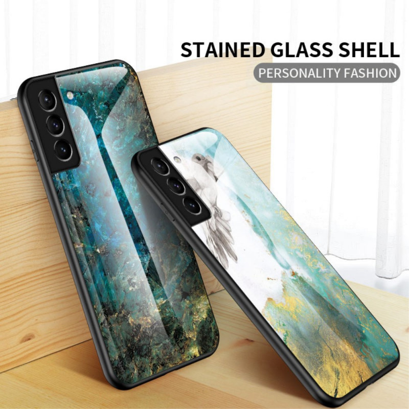 Samsung Galaxy S22 Plus 5G Hårdgjort glasfodral Marble Colors