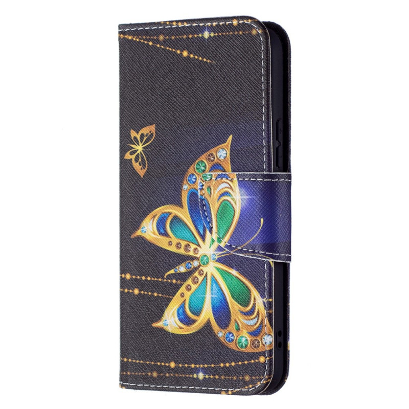 Samsung Galaxy S22 5G Guld Butterfly Case