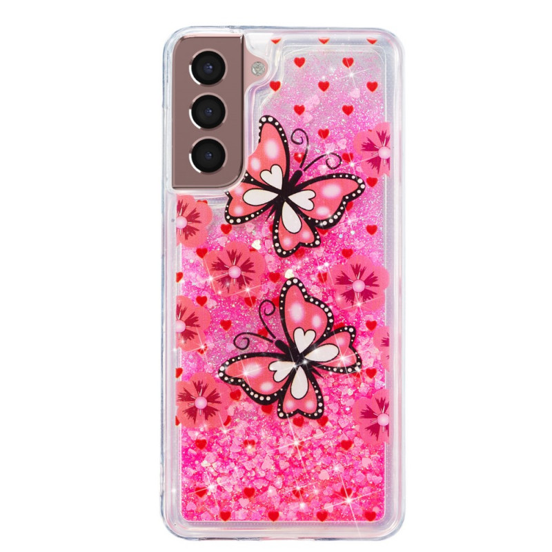 Samsung Galaxy S22 5G Sequins Butterflies Case