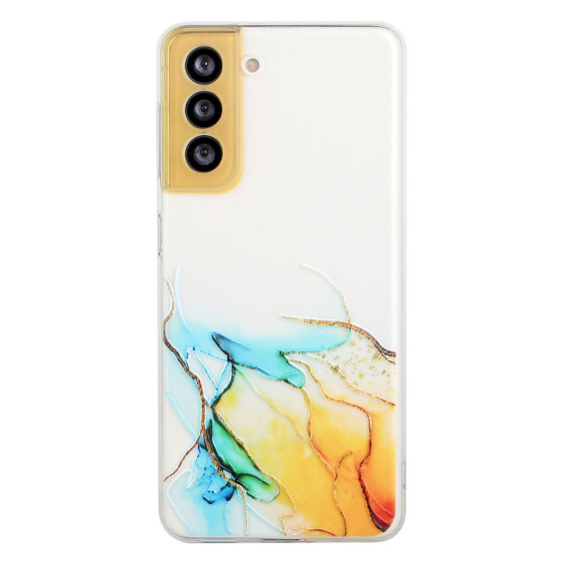 Samsung Galaxy S22 5G silikonfodral med marmorerad effekt
