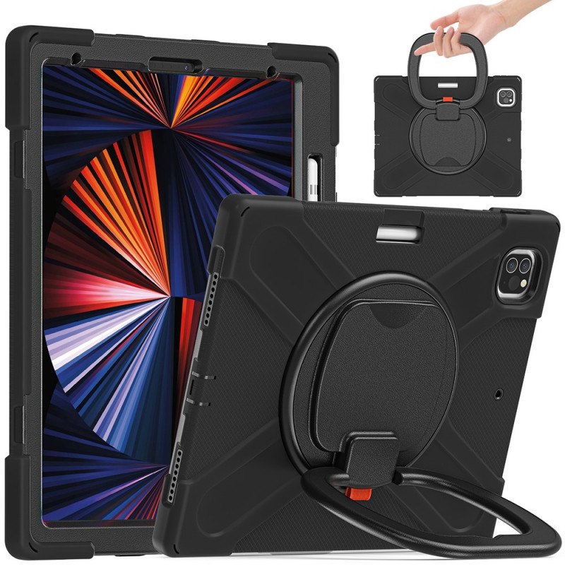 Coque iPad Pro 12.9" (2021) Ultra Résistante Anneau-Support Rotatif