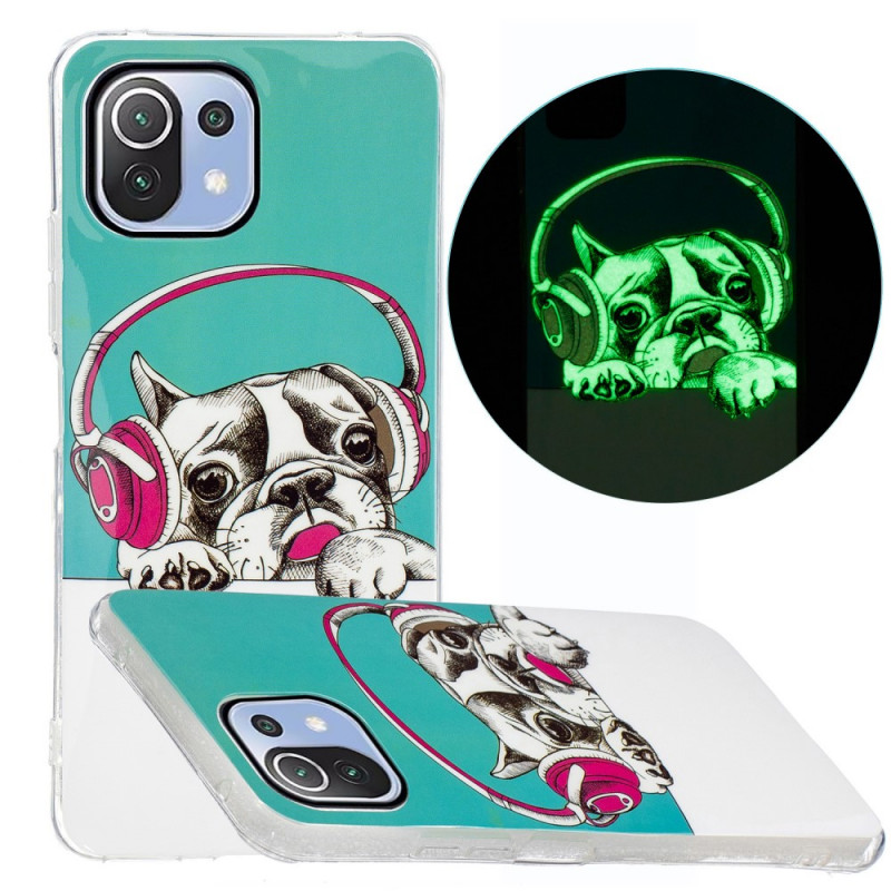 Xiaomi 11 Lite 5G NE/Mi 11 Lite 4G/5G Fluorescent Dog Case