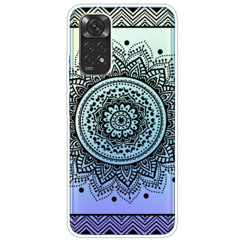 Xiaomi Redmi Note 11 / 11s Genomskinlig Mandala Flower Case