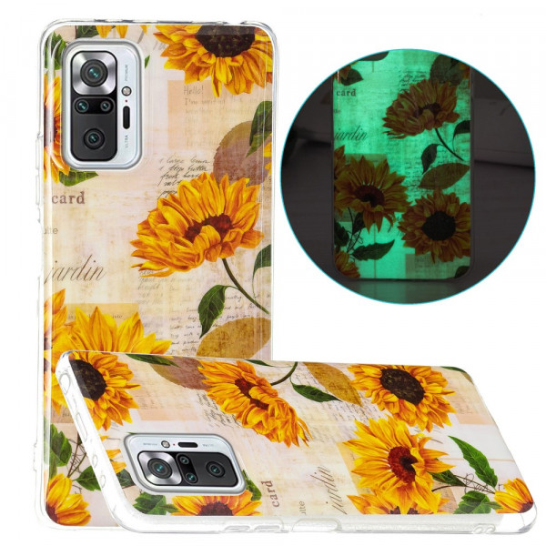 Xiaomi Redmi Note 10 Pro fodral Fluorescent Flowers Series