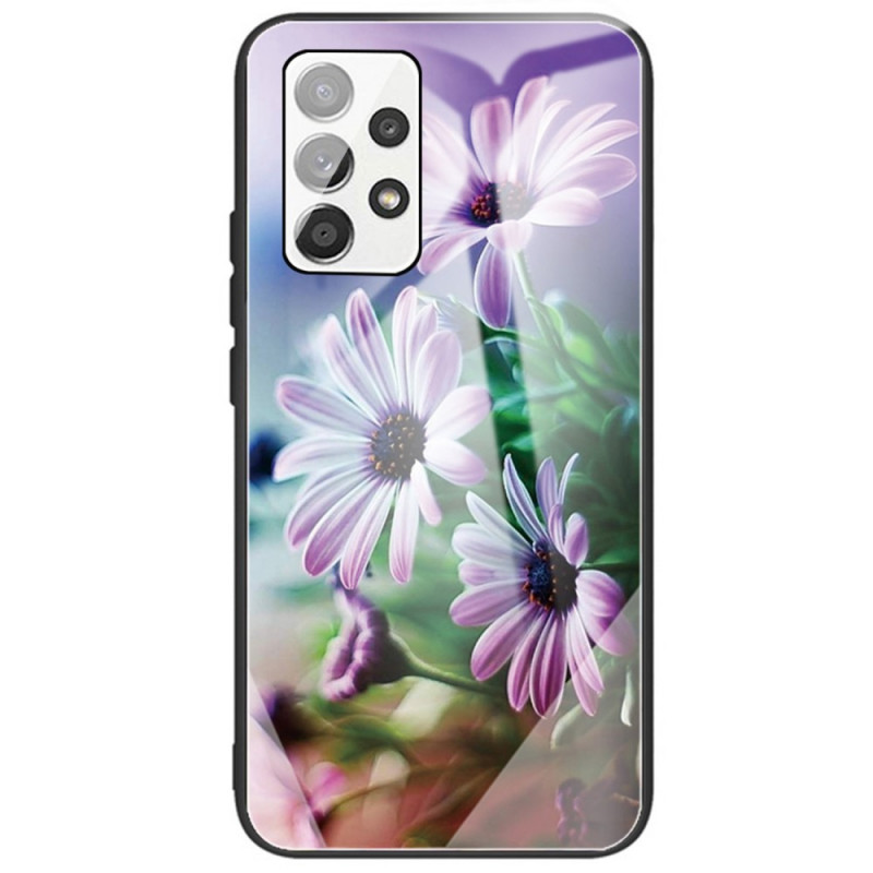 Samsung Galaxy A33 5G Hårdgjord glasväska Blommor
