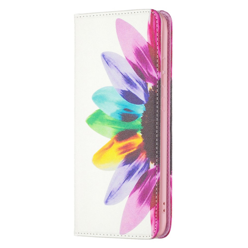 Flip Cover Samsung Galaxy A33 5G vattenfärg blomma