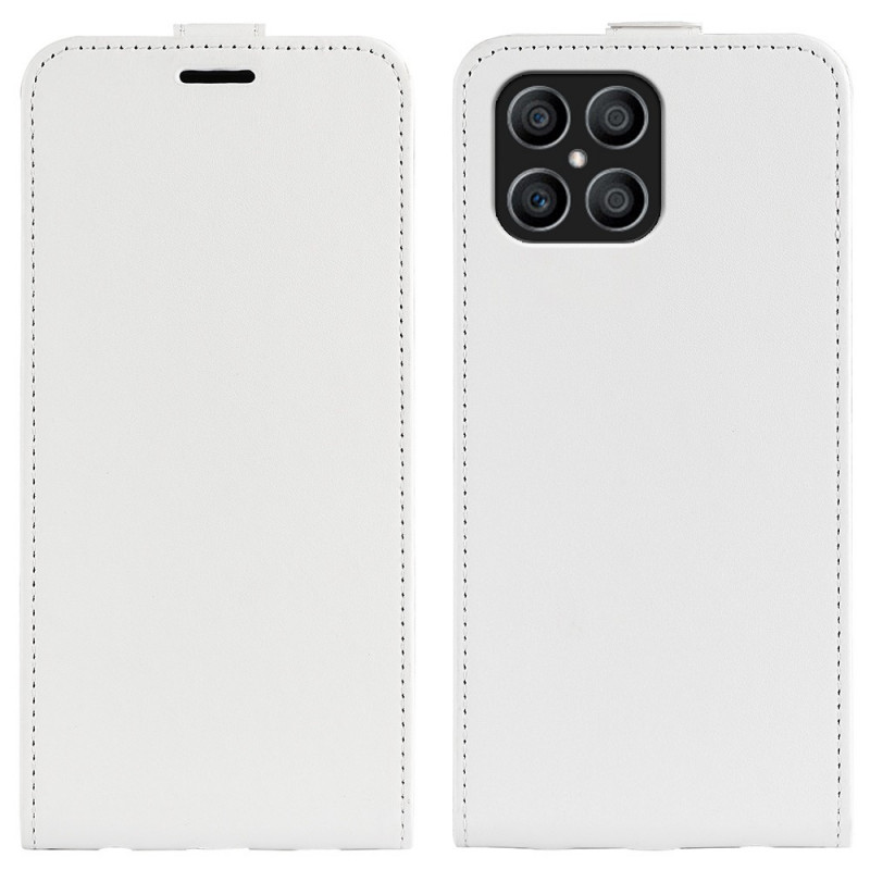 Honor X8 Läder Effekt Skalmed vertikal stängning
