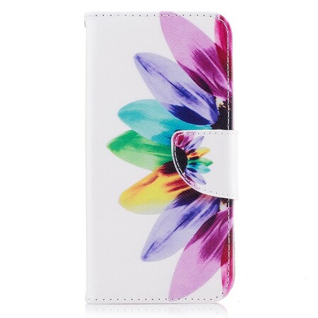 Samsung Galaxy J3 2017 Väska med akvarellblomma