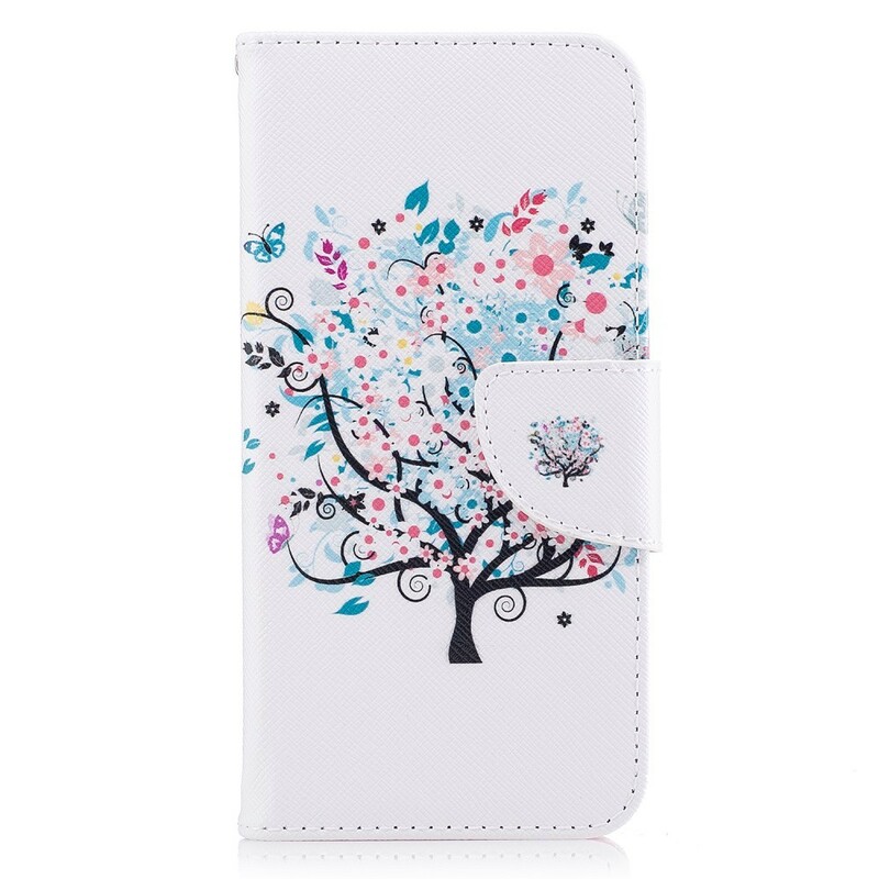 Samsung Galaxy J3 2017 fodral med blommigt träd