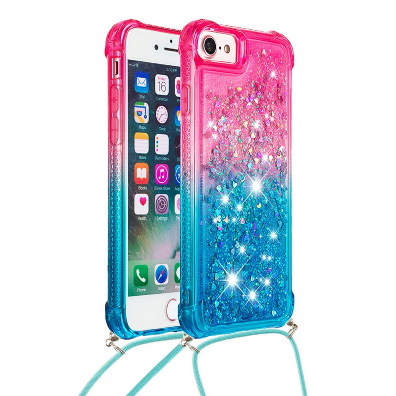 iPhone SE 3 / SE 2 / 8 / 7 Silikon Glitter String Case