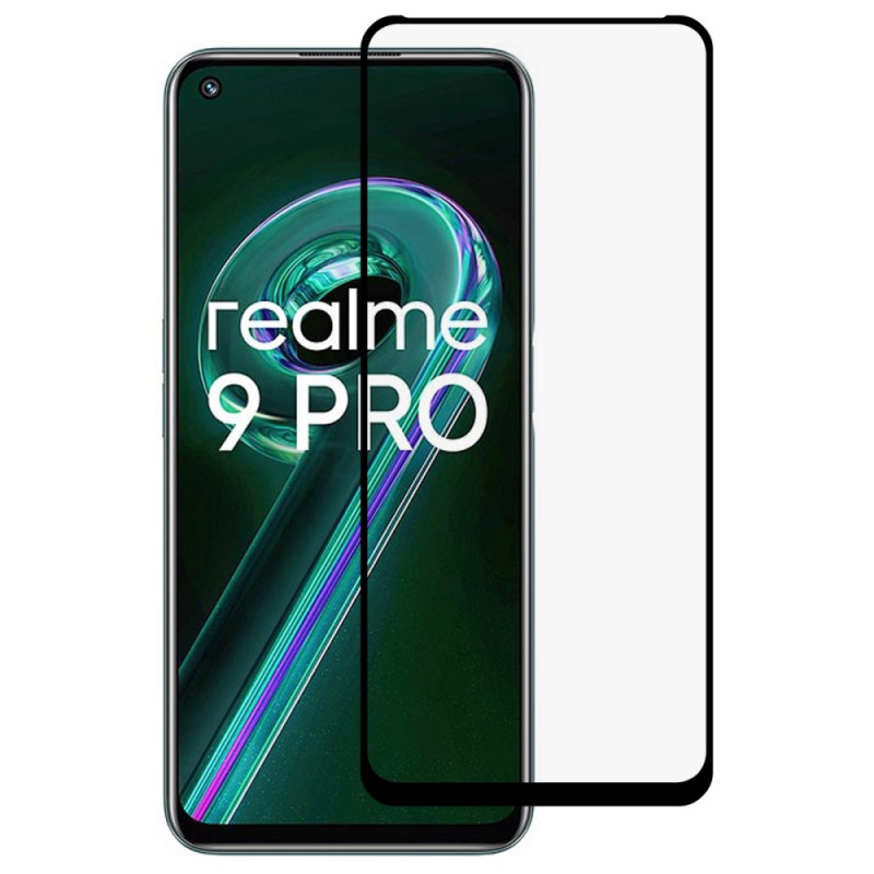 Realme 9 5G / 9 Pro 5G Black Contour skydd av härdat glas