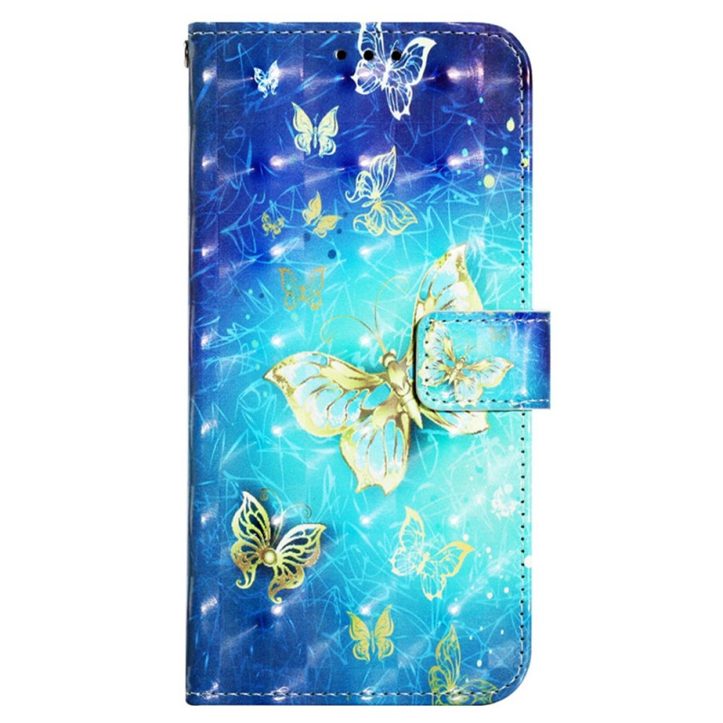Fodral Samsung Galaxy A13 Flight of Butterflies med rem