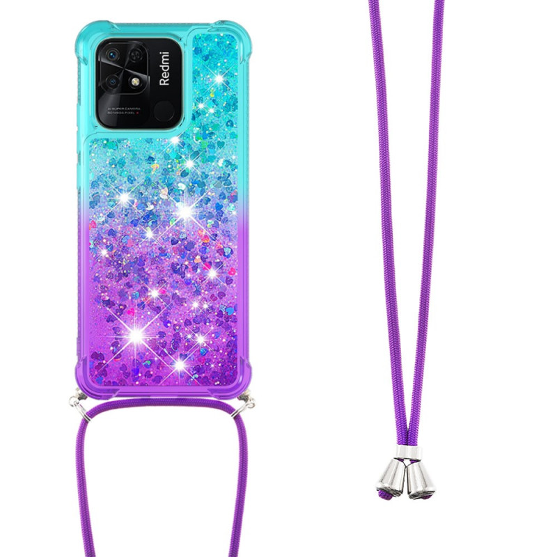 Xiaomi Redmi 10C Silikon Glitter String Fodral