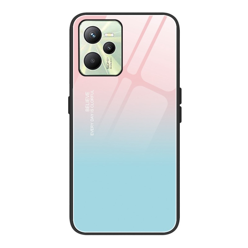 Realme C35 Färg Gradient Glass Case