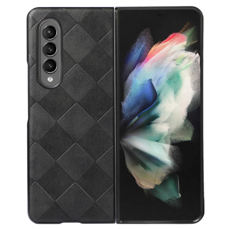 Samsung Galaxy Z Fold 4 Faux Läder SkalTile Mönster