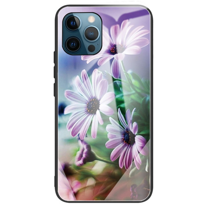 iPhone 14 Pro Max fodral med härdat glas Blommor