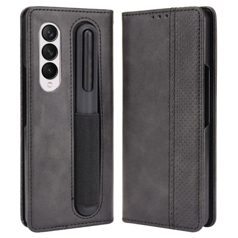 Flip Cover Samsung Galaxy Z Fold 4 Retro Stylus