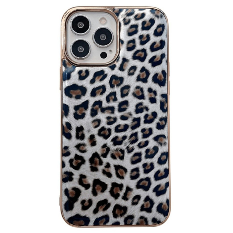 iPhone 14 Fodral med leopardskinnseffekt