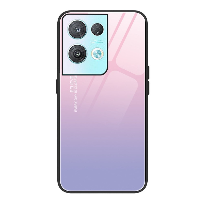 Oppo Reno 8 Pro Gradient Tempered Glass Case