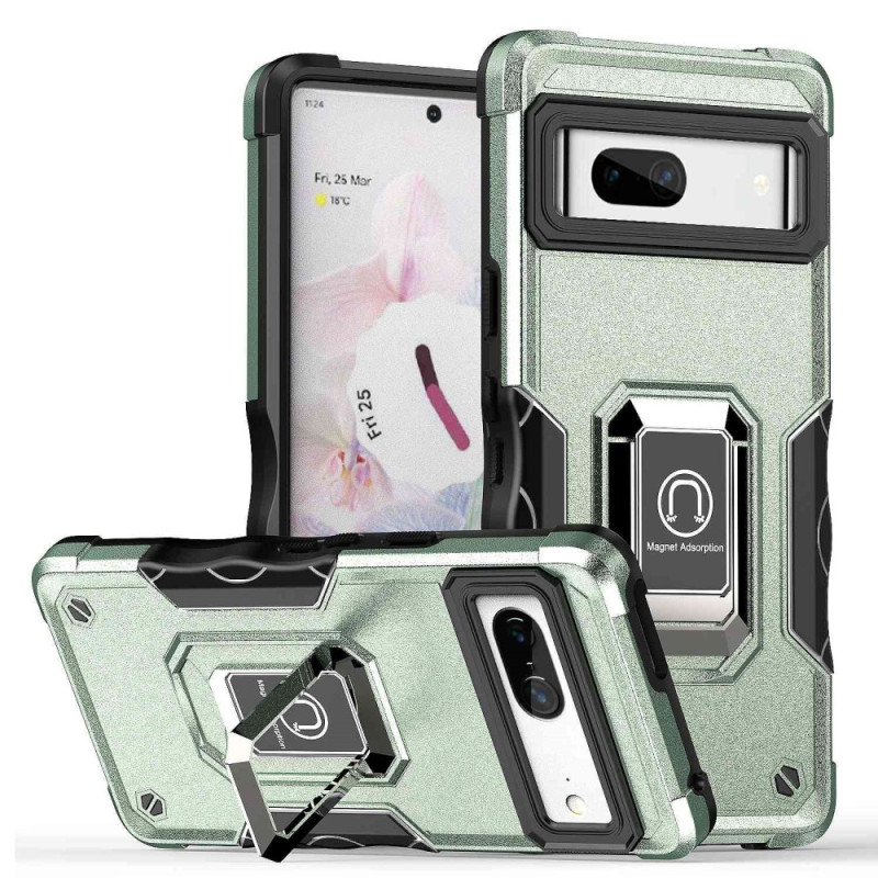 Coque Google Pixel 7 Anneau-Support Coins Renforcés