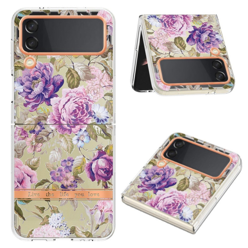 Samsung Galaxy Z Flip 4 Fodral med blommor