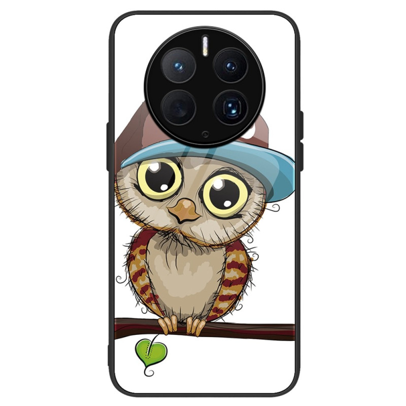 Huawei Mate 50 Pro Hård Pärm Glas Bad Owl