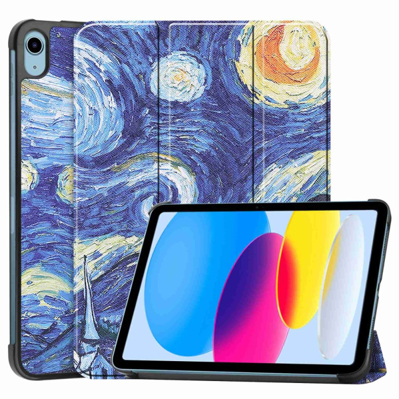 Smart fodral iPad 10.9'' (2022) Förstärkt Van Gogh