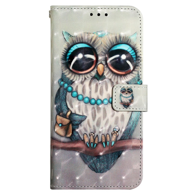 Xiaomi Redmi 10A Miss Owl Nyckelbandsfodral