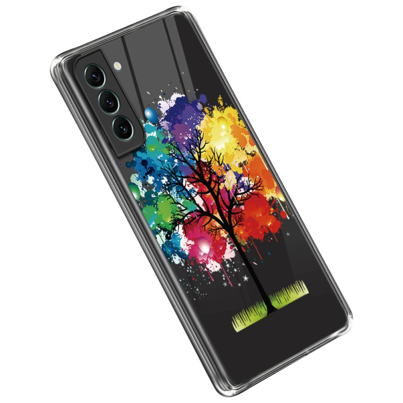 Samsung Galaxy S23 5G Watercolour Tree Klar Fodral