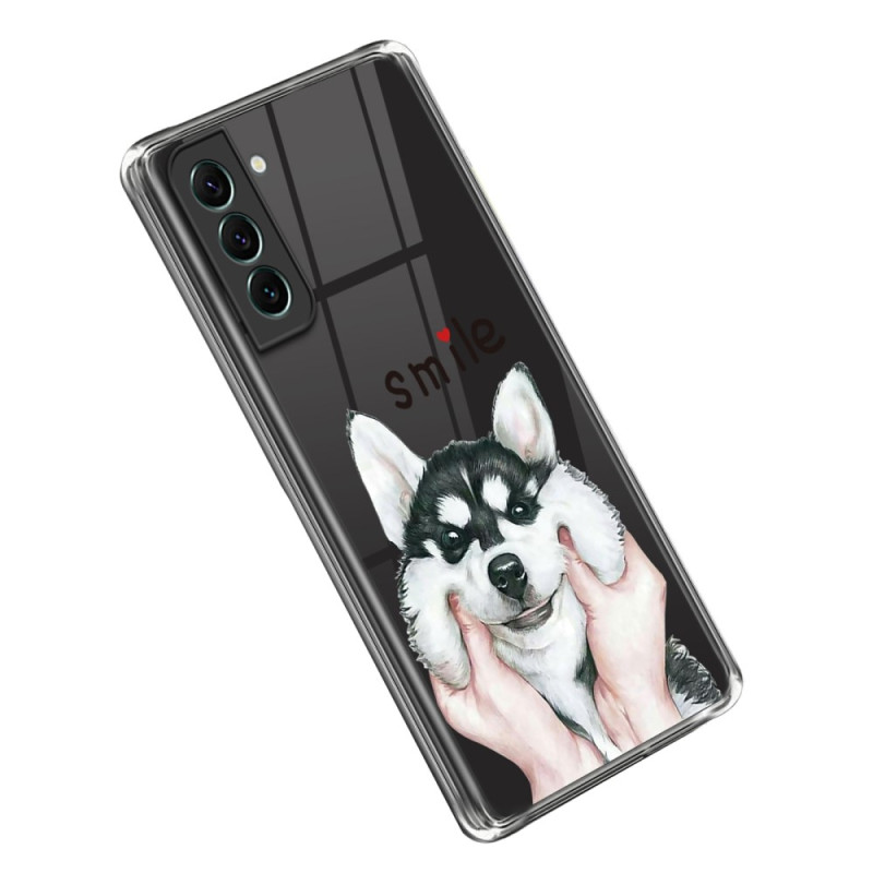 Samsung Galaxy S23 5G Tydligt fodral Smile Dog