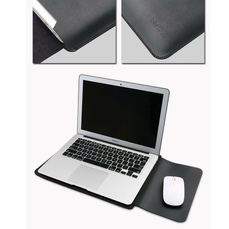 MacBook 12 tums Leatherette Skalmagnetisk stängning