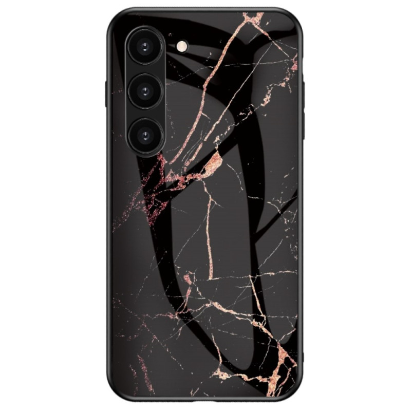 Samsung Galaxy S23 5G Marble skal i härdat glas