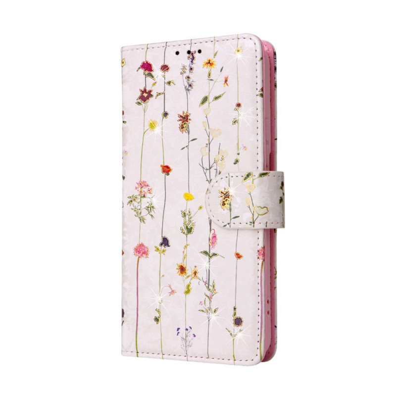 Samsung Galaxy S23 Plus 5G RFID Flower fodral med nyckelband