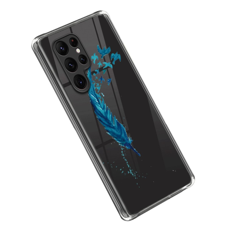 Samsung Galaxy S23 Ultra 5G Blå Fjäderfodral