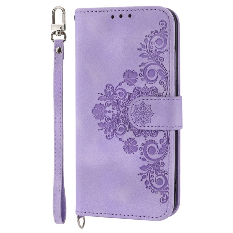 Xiaomi 13 Lace Flower fodral med rem och axelrem
