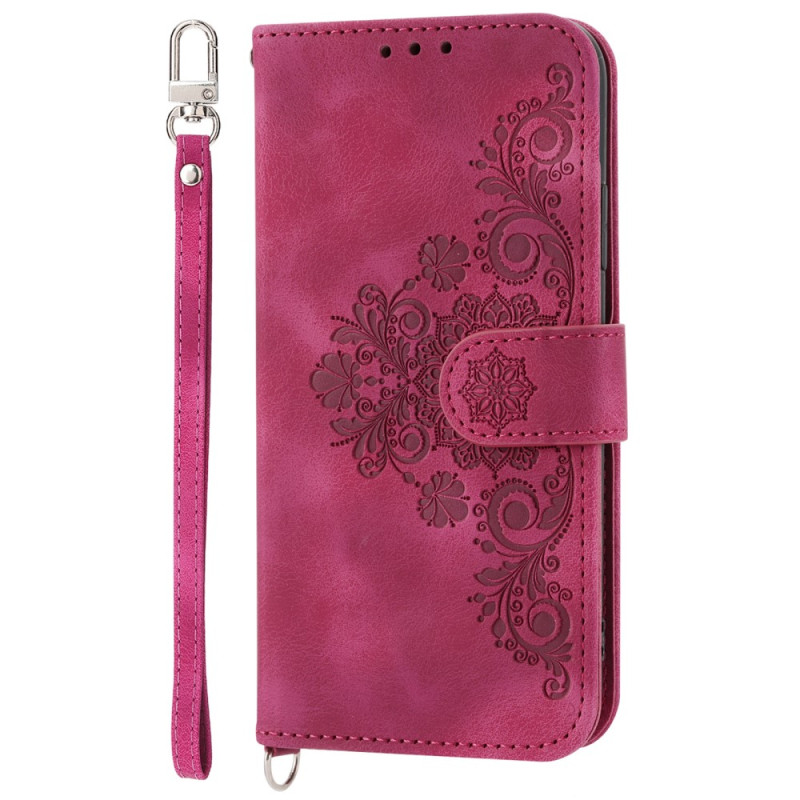 Xiaomi 13 Lace Flower fodral med rem och axelrem