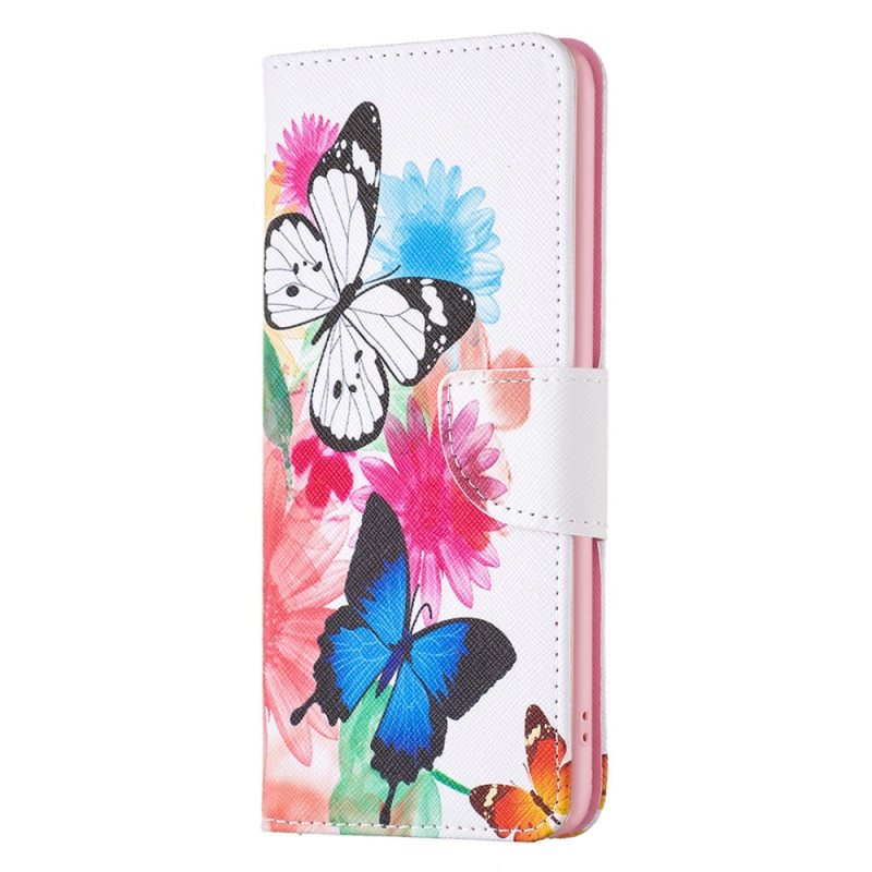 Xiaomi 13 Fodral med akvarellfärgade fjärilar