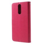 Fodral Huawei Mate 10 Lite Fjärilar och blommor med band