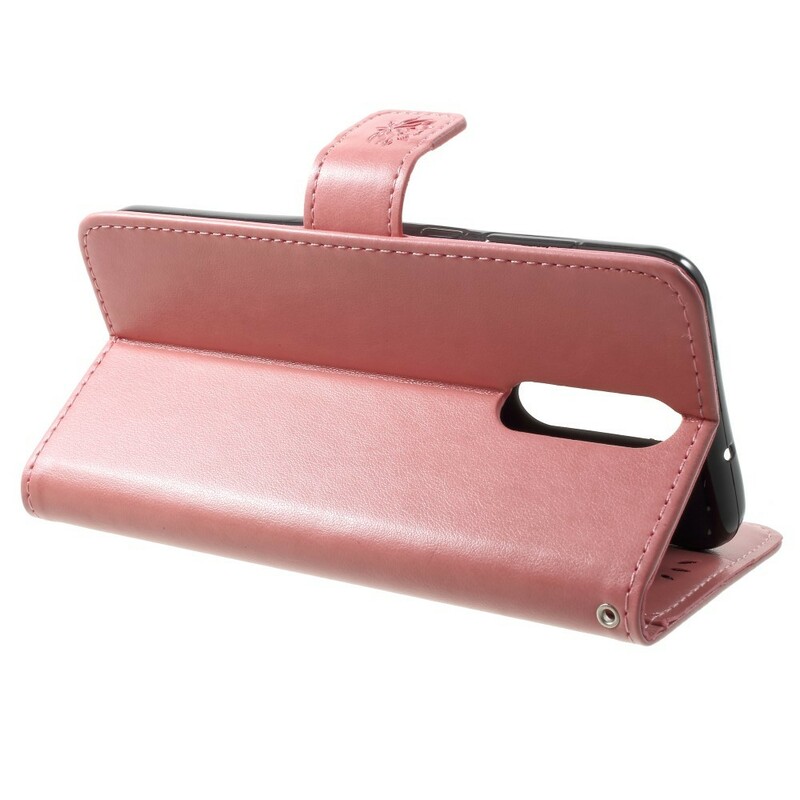 Fodral Huawei Mate 10 Lite Fjärilar och blommor med band